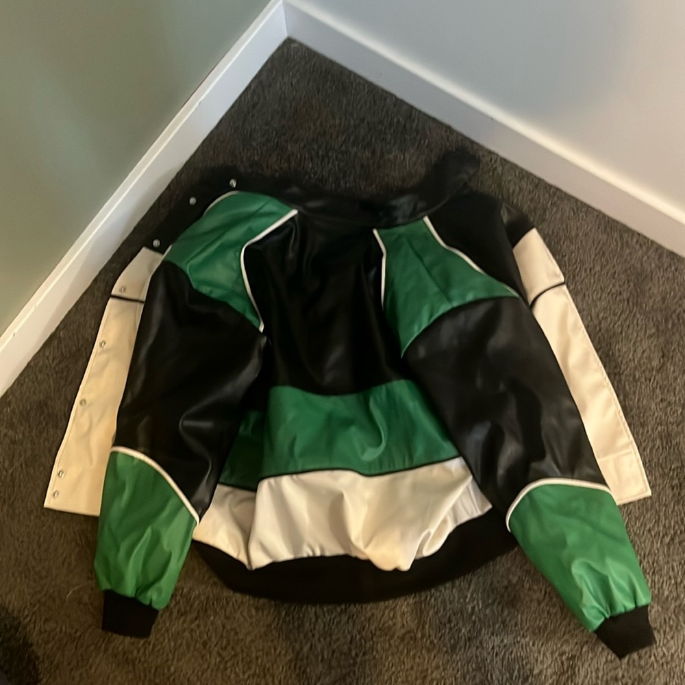 Feux leather motorcycle jacket